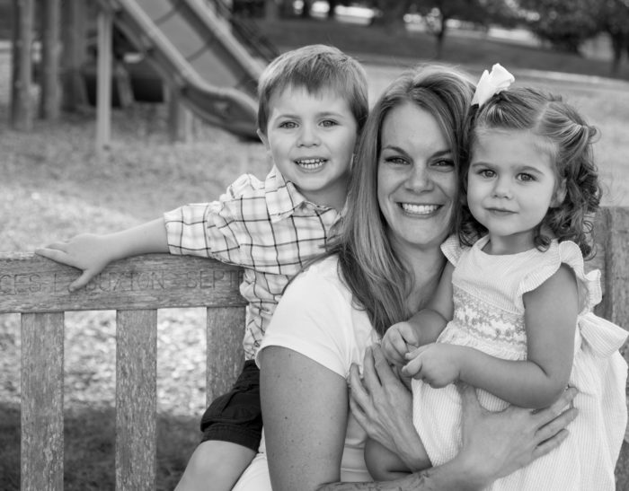 mom with daughter and son -siblings- kensington family photoraphy